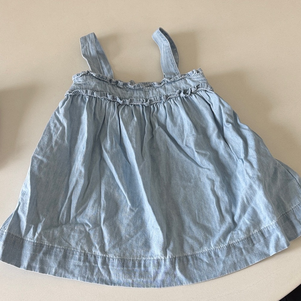 GAP baby Light Blue Denim Toddler Dress 12-18 months